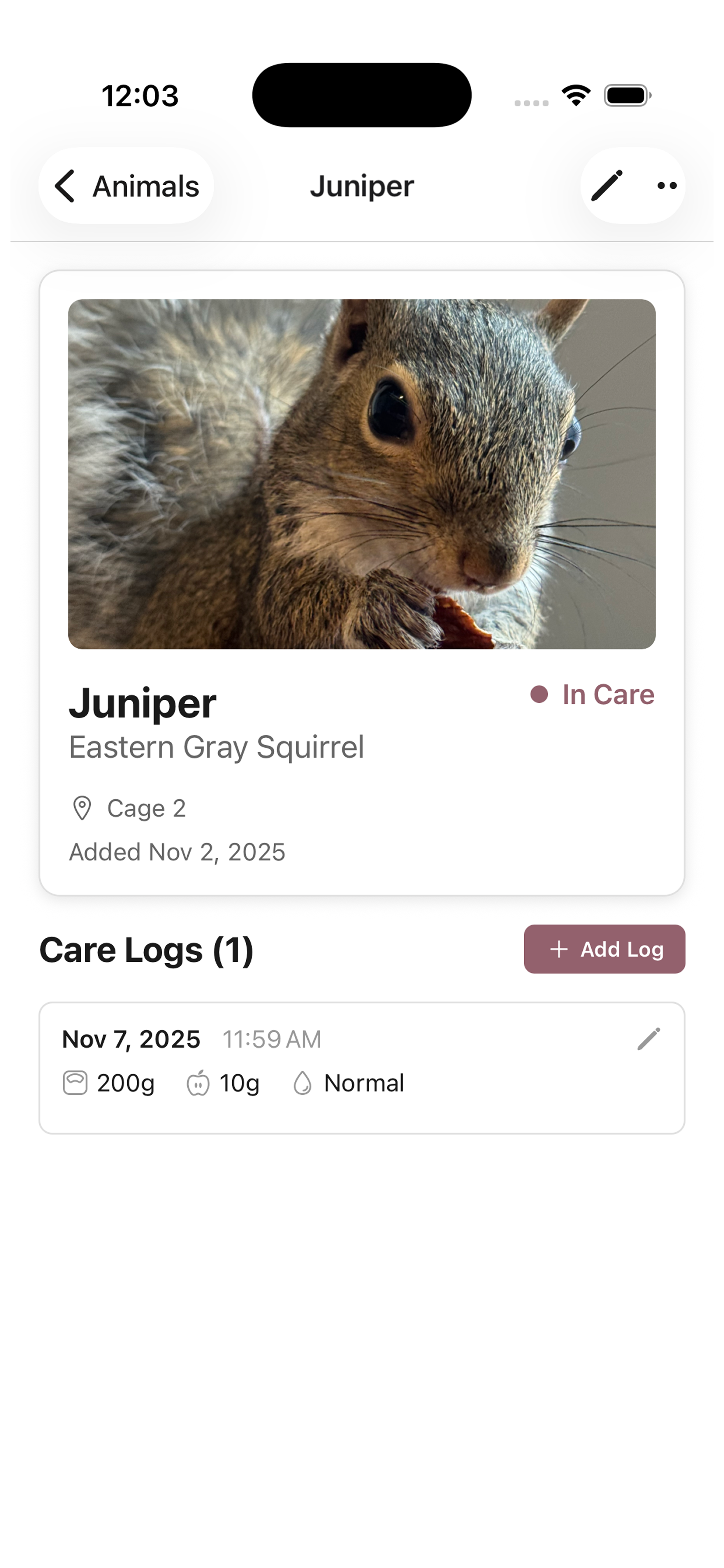 Bramble Mobile App - Animals List